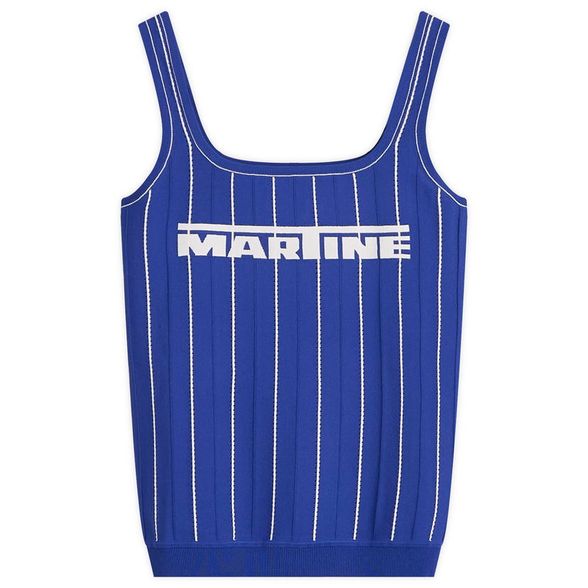 Majica bez rukava Martine Rose Martine Rose Logo Moto Vest, Size Large Plava | 957YA12500-BLU