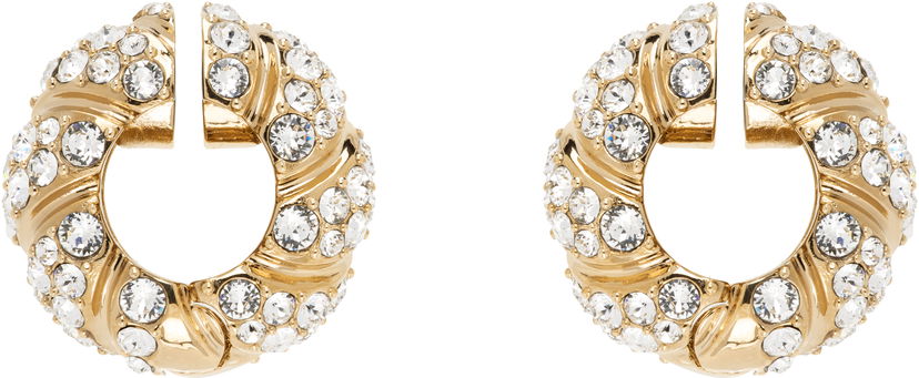 Naušnice Valentino Valentino Garavani Small Crystal Magnetic Clip-on Earrings Metalik | 6W0J0AA4YCW