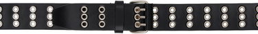 Pojasevi Ann Demeulemeester Ann Demeulemeester Ezra Grommet Leather Belt Crna | 2402-U-BE11-LT128-099, 0