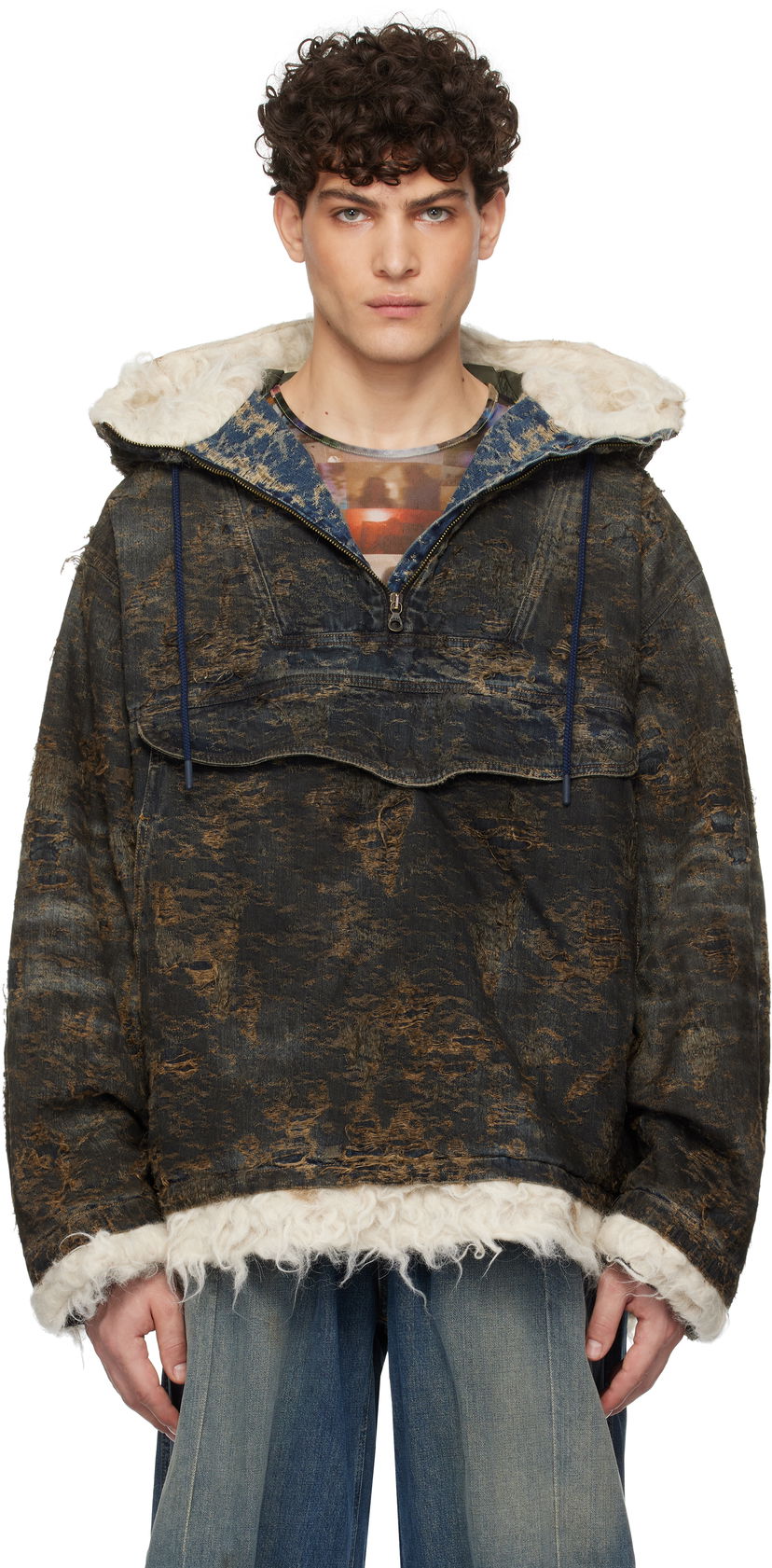 Vjetrovka Diesel Black D-Arak-Fsf Denim Jacket Crna | A15963-0ABCW-01