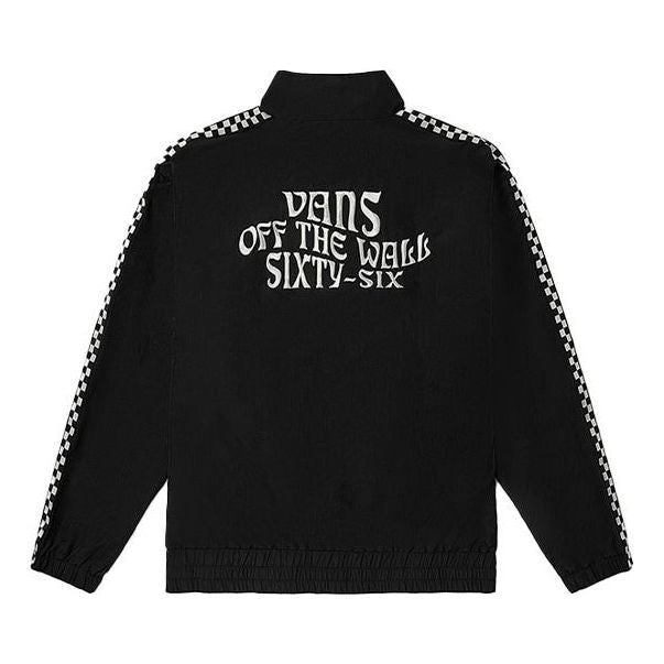 Vjetrovka Vans Grid Printing Zipper Jacket Crna | VN0A5HA5BLK, 0