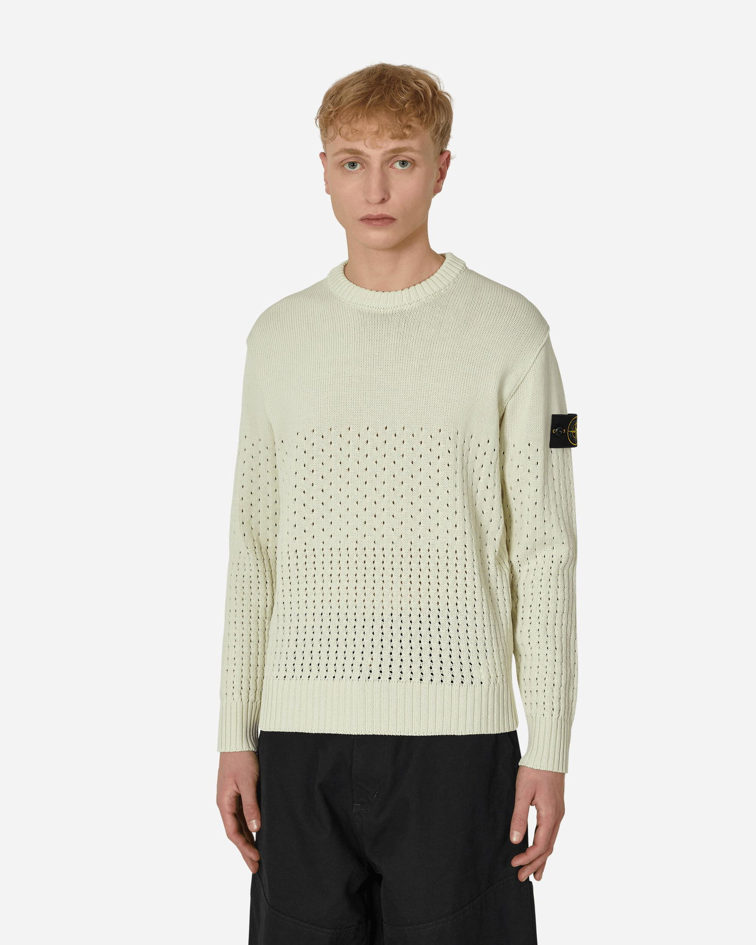 Džemper Stone Island Perforated Crewneck Zelena | MO7815535B5 V0052, 1
