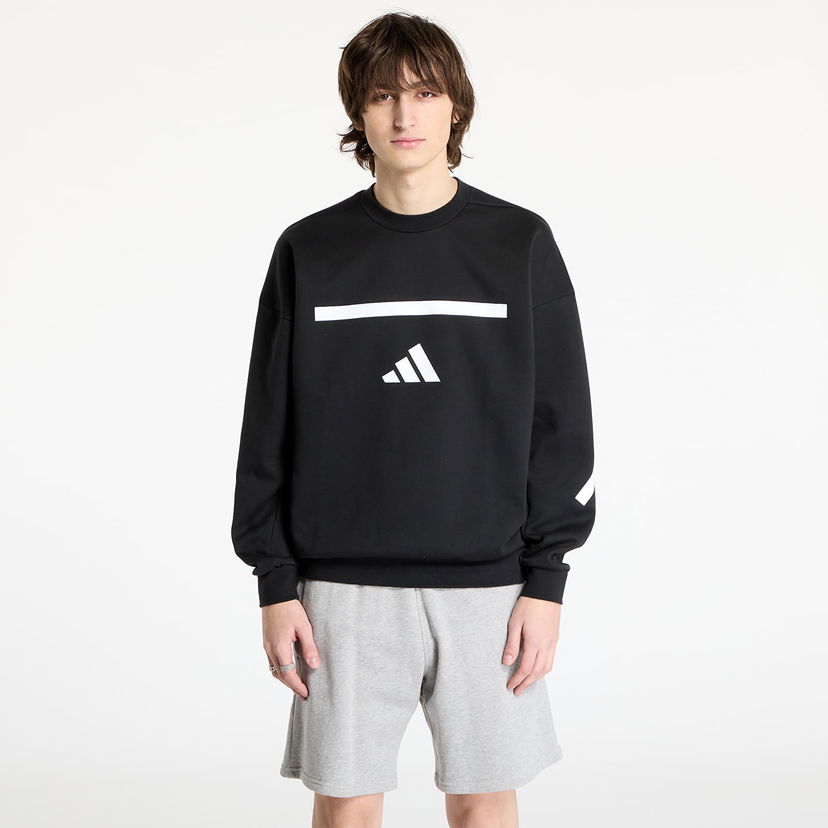 Dukserice adidas Performance Black/ White Z.N.E. Sweatshirt Crna | JD5982