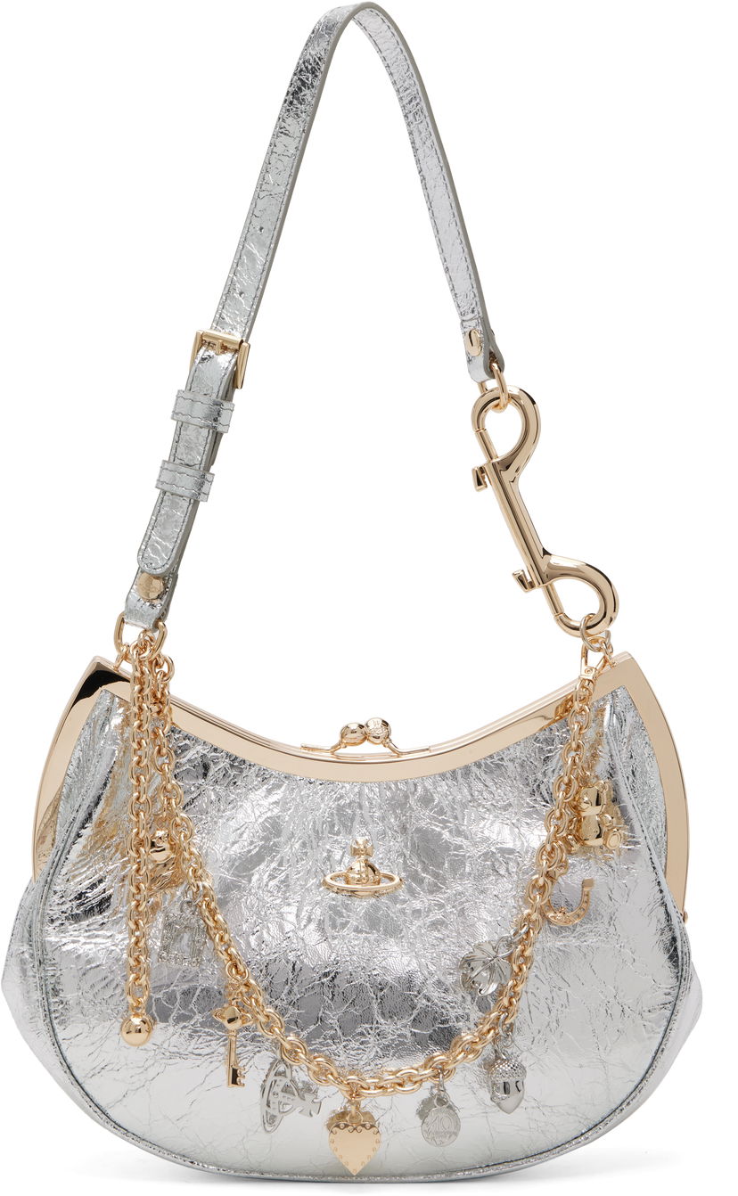 Ručna torbica Vivienne Westwood Vivienne Westwood Charm Frame Bag Metalik | 4B01000PW-L00AC-