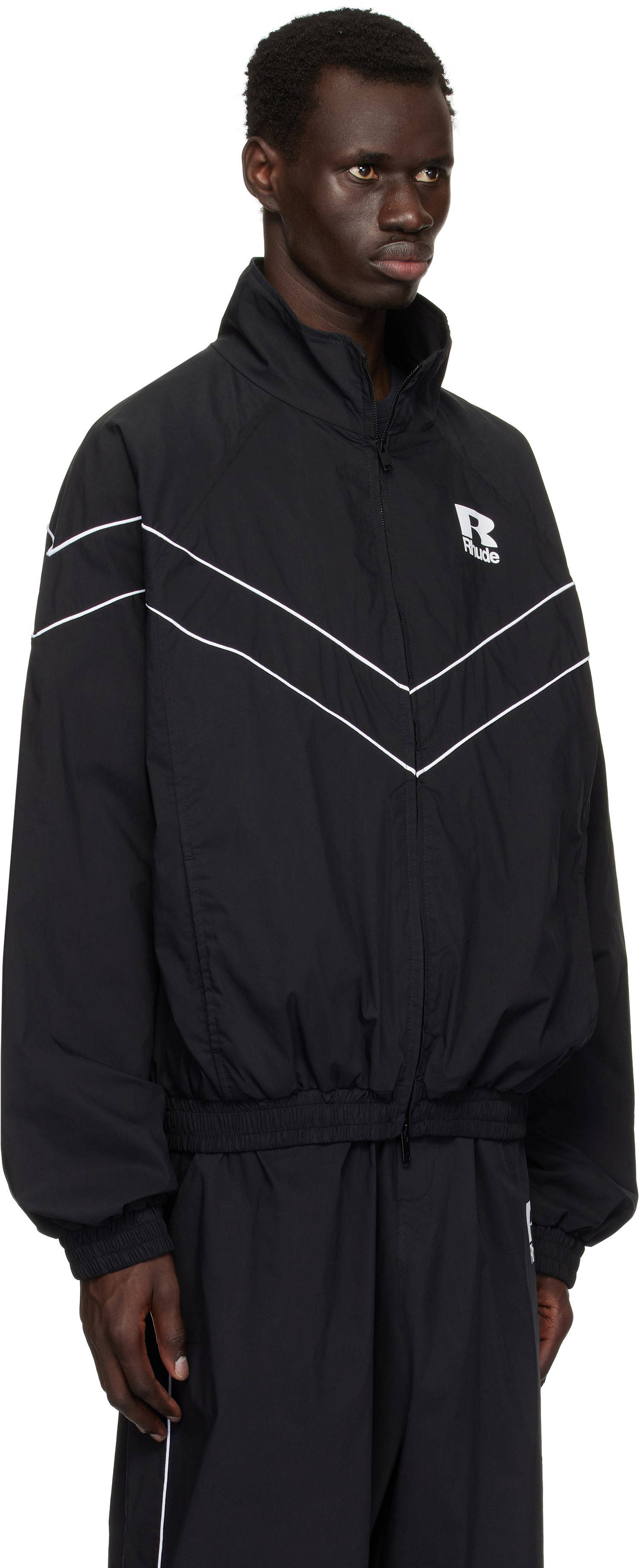 Vjetrovka Rhude Rhude Piping Raglan Track Jacket Crna | RHPS25JA01005, 1