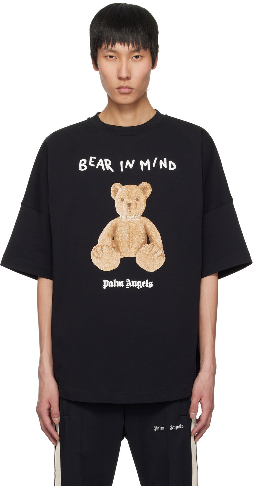 Majica kratkih rukava Palm Angels Palm Angels 'Bear in Mind' Oversize T-Shirt Crna | PMAA002S25JER0021060
