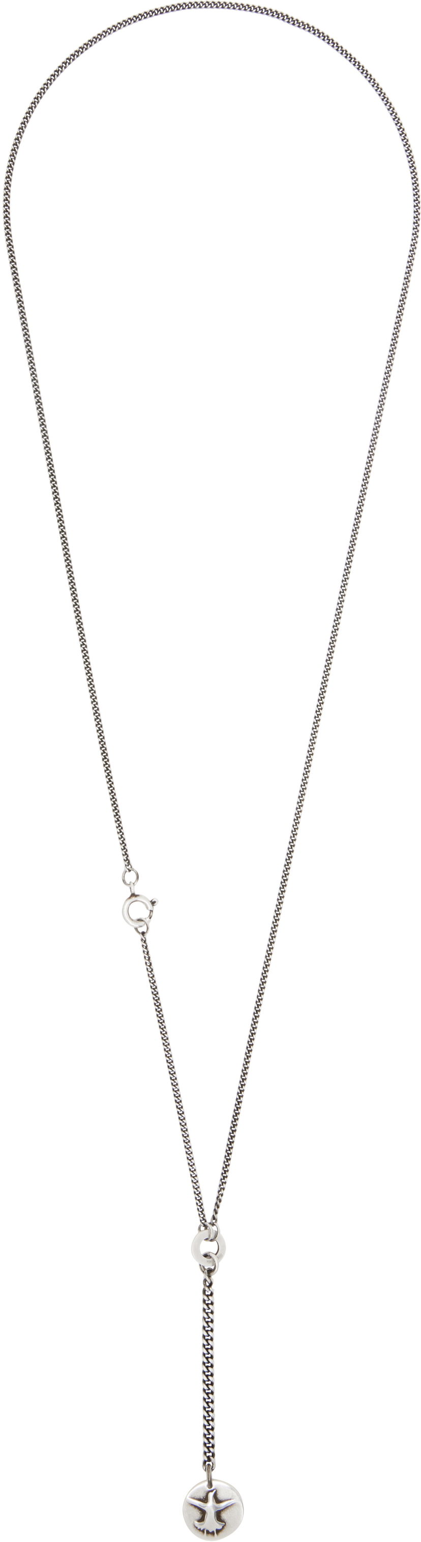 Ogrlica Ann Demeulemeester Ann Demeulemeester Wivian Flying Bird Pendant Necklace Metalik | B0013276-JW020-070