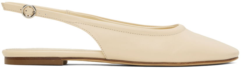 Dodaci Aeyde Aeyde Dani Slingback Flats Bež | A11-FL-MNLR08FL15-SS24-100-007
