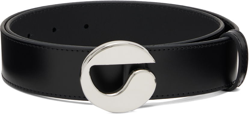 Pojasevi Coperni Coperni Logo Buckle Leather Belt Crna | COPBE12F6025