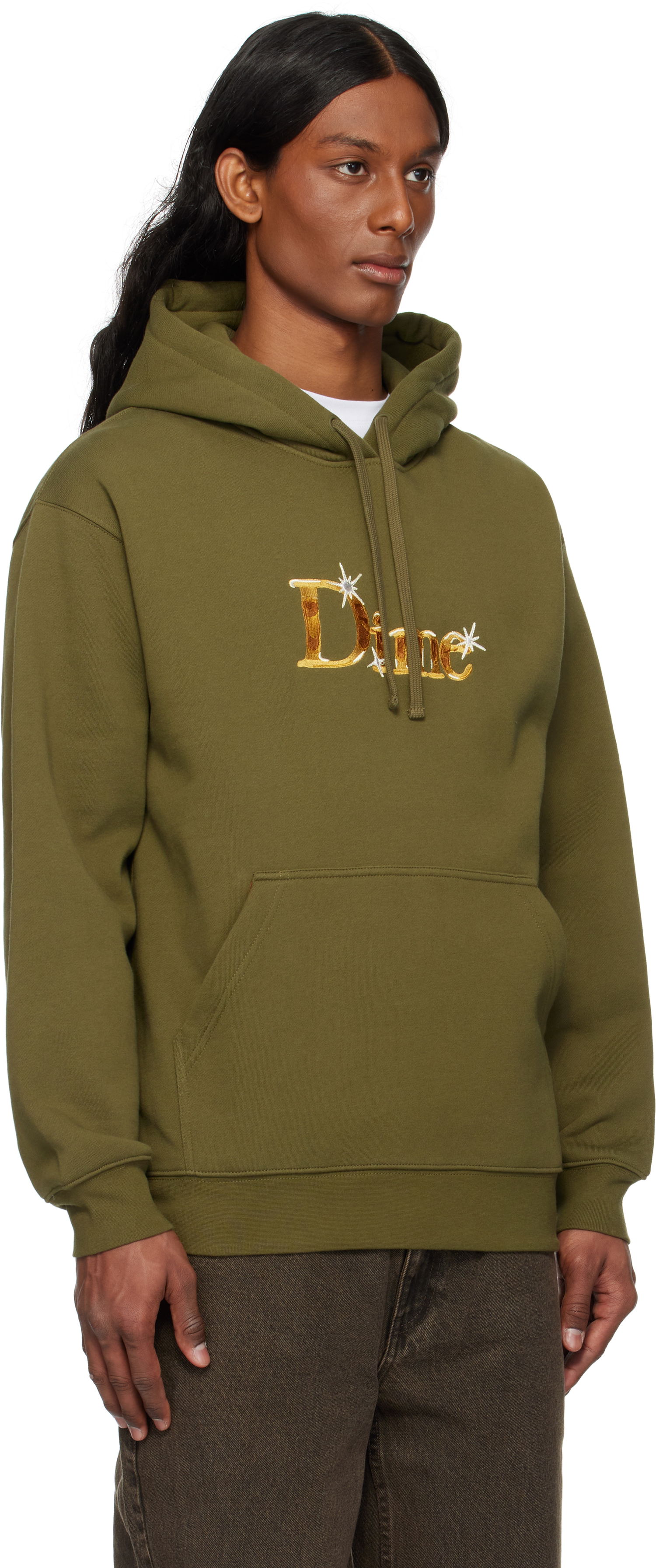 Dukserice Dime Classic Shiny Hoodie Zelena | DIME2SP2545OLI, 1