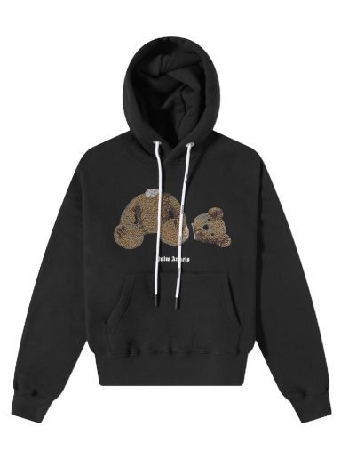 Dukserice Palm Angels Sequins Kill The Bear Popover Hoody Crna | PMBB058F22FLE0071076