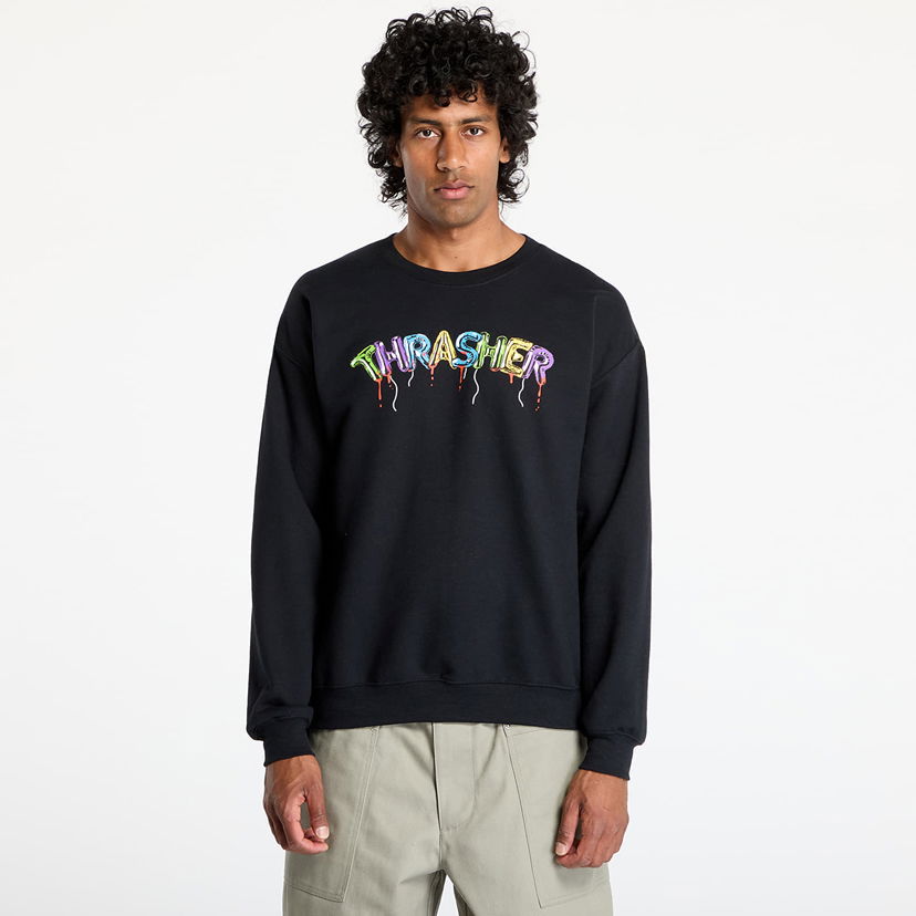 Dukserice Thrasher Thrasher Balloons Crewneck Sweatshirt Crna | 145695