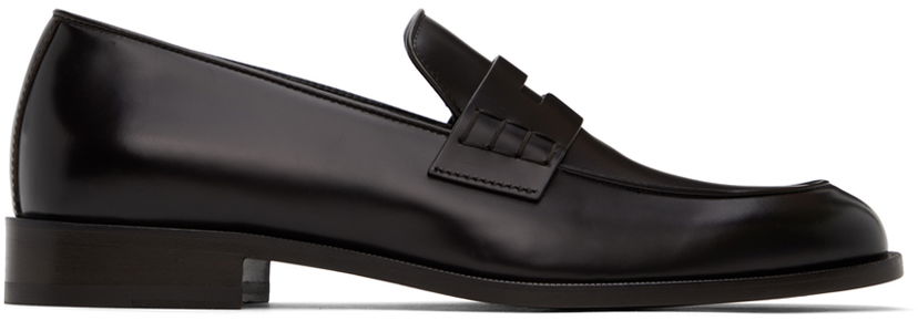 Odjeća Giorgio Armani Giorgio Armani Leather Loafers Crna | X2A402_XF294_158