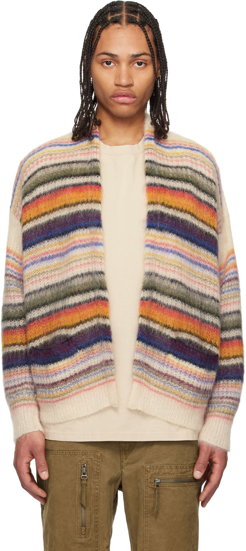 Džemper ISABEL MARANT Isabel Marant Danah Striped Open Cardigan Višebojno | 25PCA0014HA-C1L09H