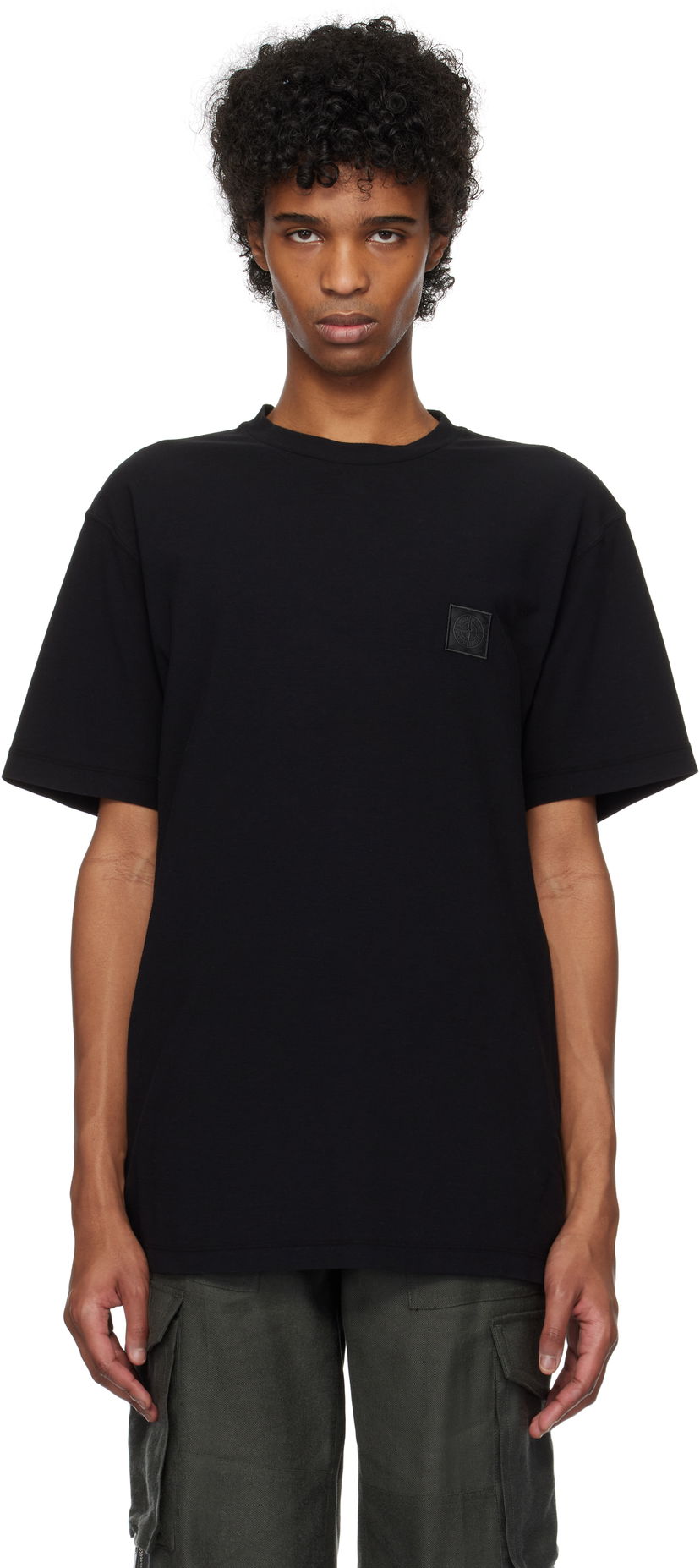 Majica kratkih rukava Stone Island Stone Island Garment Dyed Tee Crna | K1S15 2100008 S0F11
