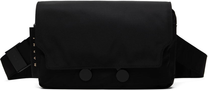 Torba oko struka Marni Marni Cordura Cityscape Belt Bag Crna | MUMQ0023A0 P8184