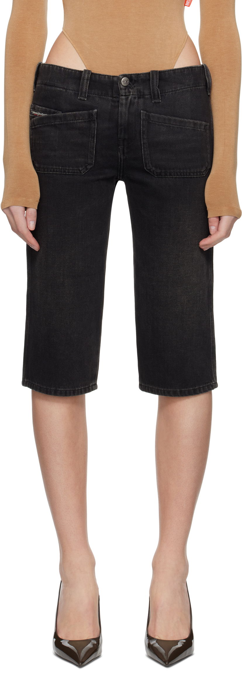 Kratke hlače Diesel Diesel De-Keate Denim Shorts Crna | A16358 09J96