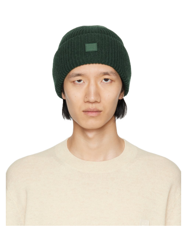 Kapica Acne Studios Small Logo Beanie Zelena | C40270-