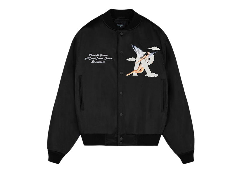 Bomber jakna Represent Clo Represent Storms In Heaven Souvenir Bomber Black Crna | M01228-01