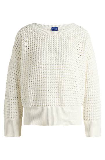 Džemper BOSS Mesh Knit Sweater Bijela | 50539390