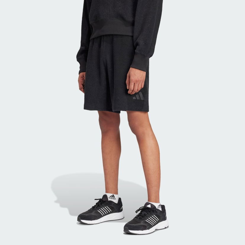 Kratke hlače adidas Performance Elevated ALL SZN Terry Loop Shorts Crna | IX1267