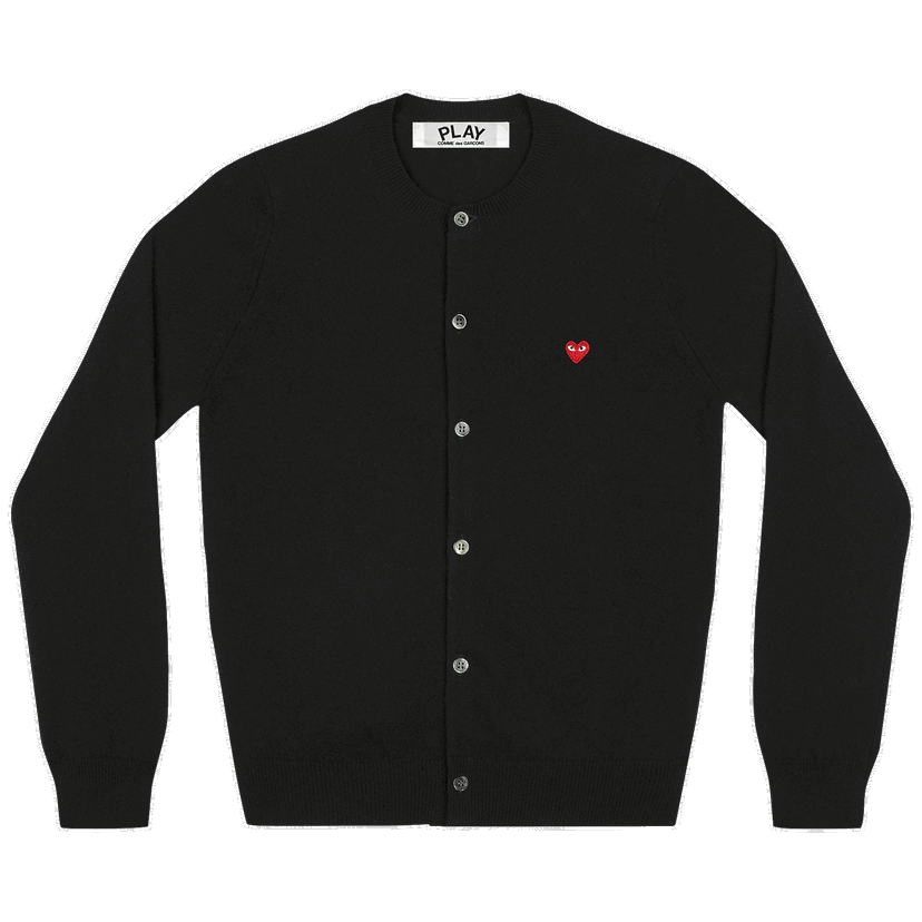 Džemper Comme des Garçons PLAY Mini Heart Cardigan Crna | AZ N079 051 1