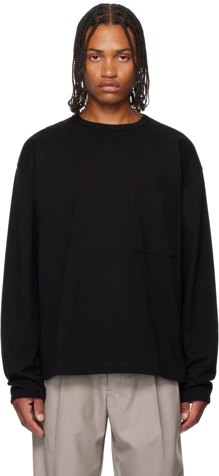 Majica kratkih rukava LEMAIRE LEMAIRE Boxy Pocket Tee Crna | TO1340 LJ1022