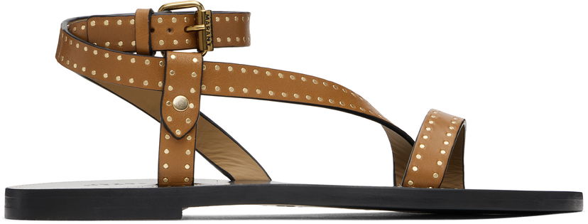 Tenisice i cipele ISABEL MARANT Isabel Marant Jopee Studded Leather Sandals Smeđa | SD0228FA-C1B05S