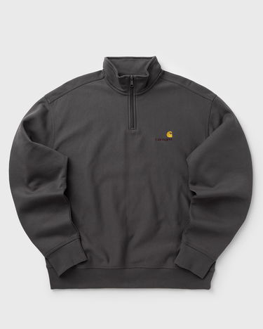 Dukserice Carhartt WIP Half Zip American Script Sweatshirt Siva | I027014-33C.XX, 0