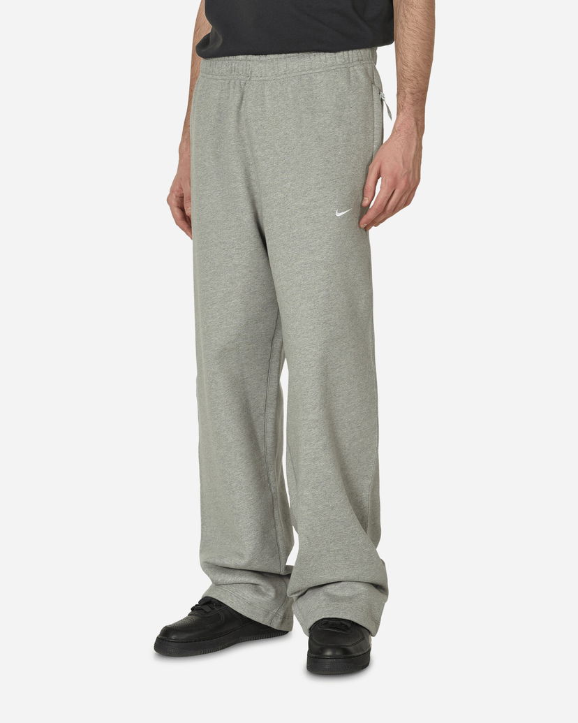 Trenirka Nike Solo Swoosh Fleece Sweatpants Dark Grey Heather / White Siva | FN3342-063