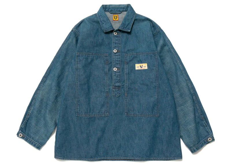 Košulja Human Made Workwear Denim Shirt Plava | HM24SH004