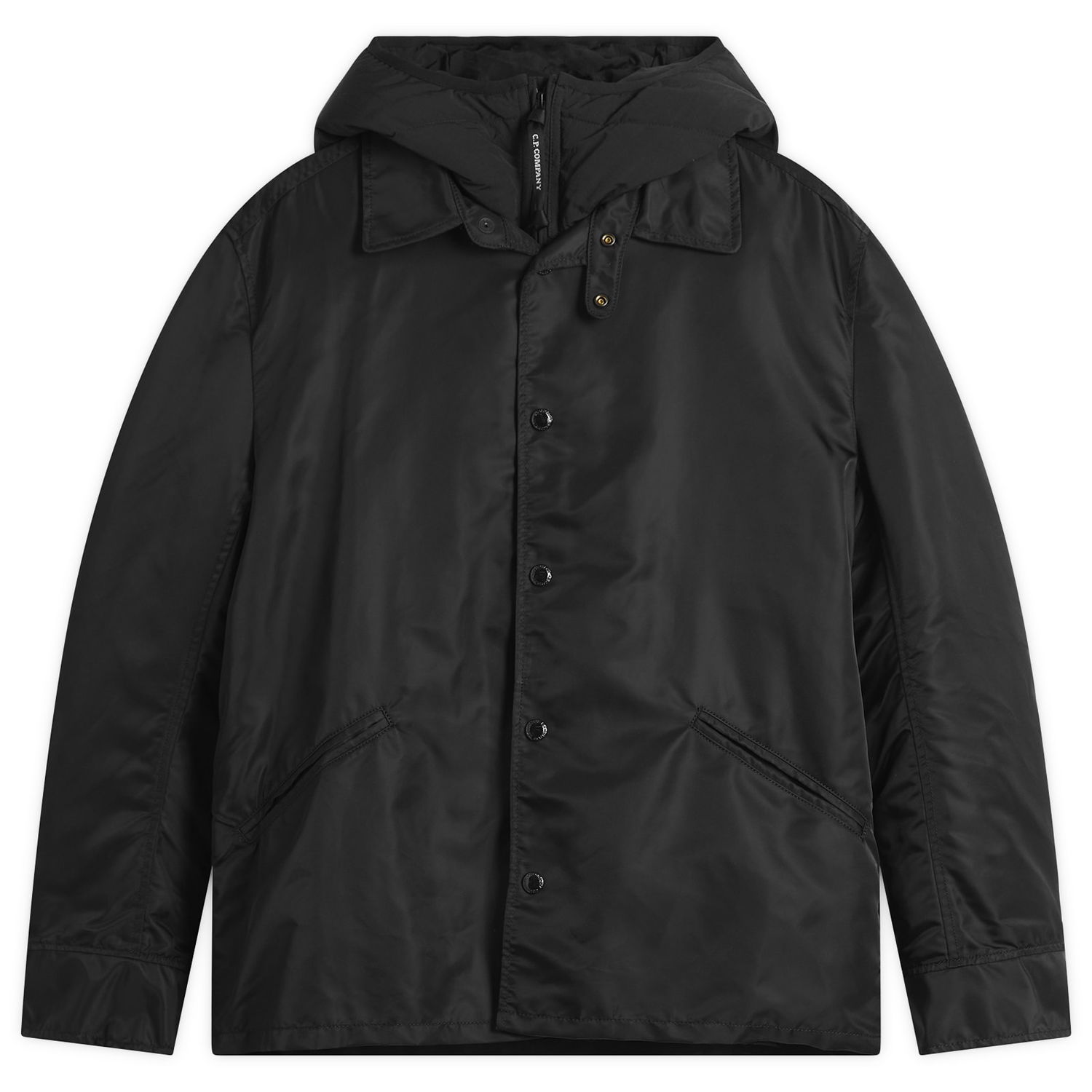 Jakna Junya Watanabe Junya Watanabe x C.P. Company Nylon Twill Hooded Goggle Jacket Crna | WP-J915-100-1, 0