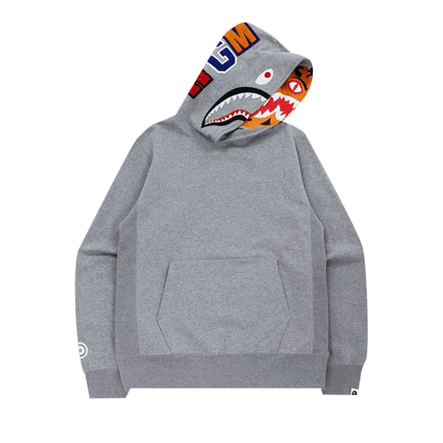 Dukserice BAPE Shark x Tiger Pullover Hoodie Siva | 1H80 114 005 GRAY, 0