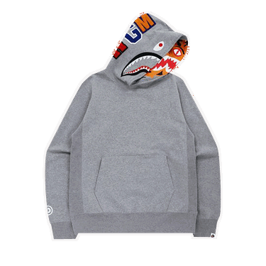 Dukserice BAPE Shark x Tiger Pullover Hoodie Siva | 1H80 114 005 GRAY, 0