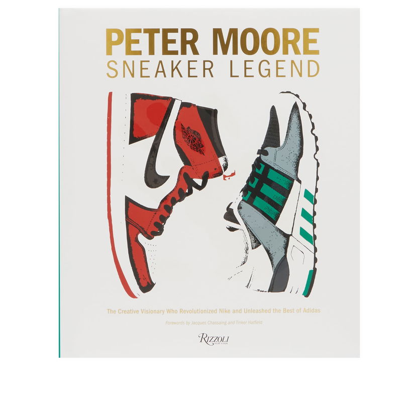 Knjiga i časopis Rizzoli Peter Moore: Sneaker Legend by Jason Coles/Jacques Chassaing/Tinker Hatfield Bijela | 9780847835430