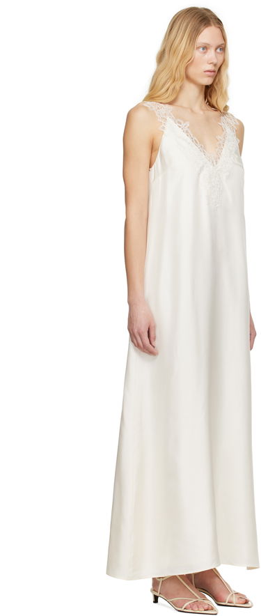 Haljina Róhe Rohe Silk Lace Maxi Dress Bijela | 415-33-256, 1