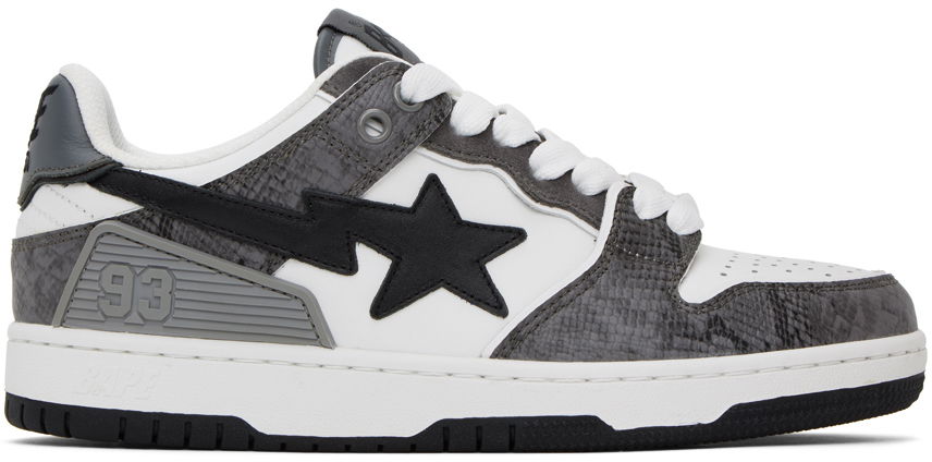 Tenisice i cipele BAPE Sk8 STA #1 "Black & Gray" Siva | 001FWJ802055I/001FWJ801055I, 0