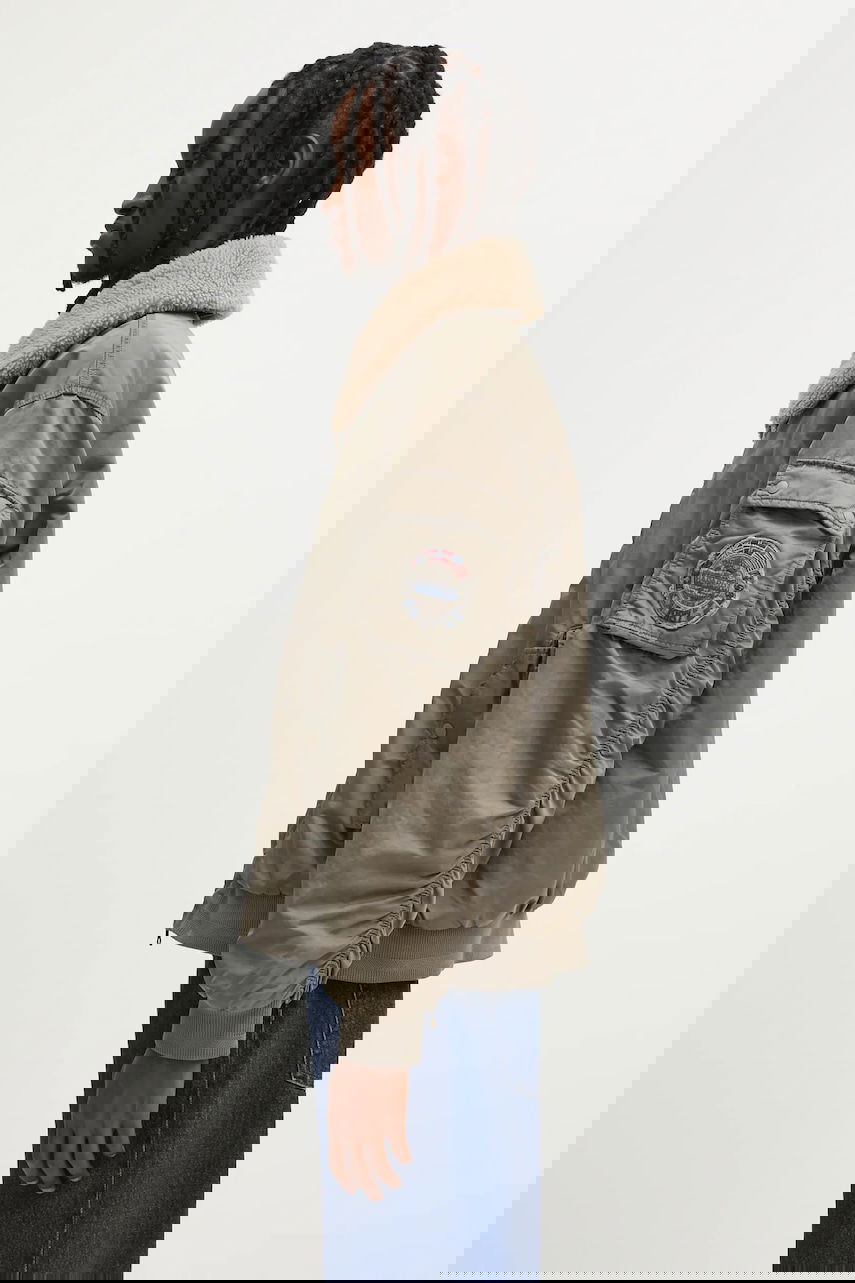 Bomber jakna Napapijri Napapijri A-Nemes Bomber Jacket Siva | NP0A891XN1T1, 1