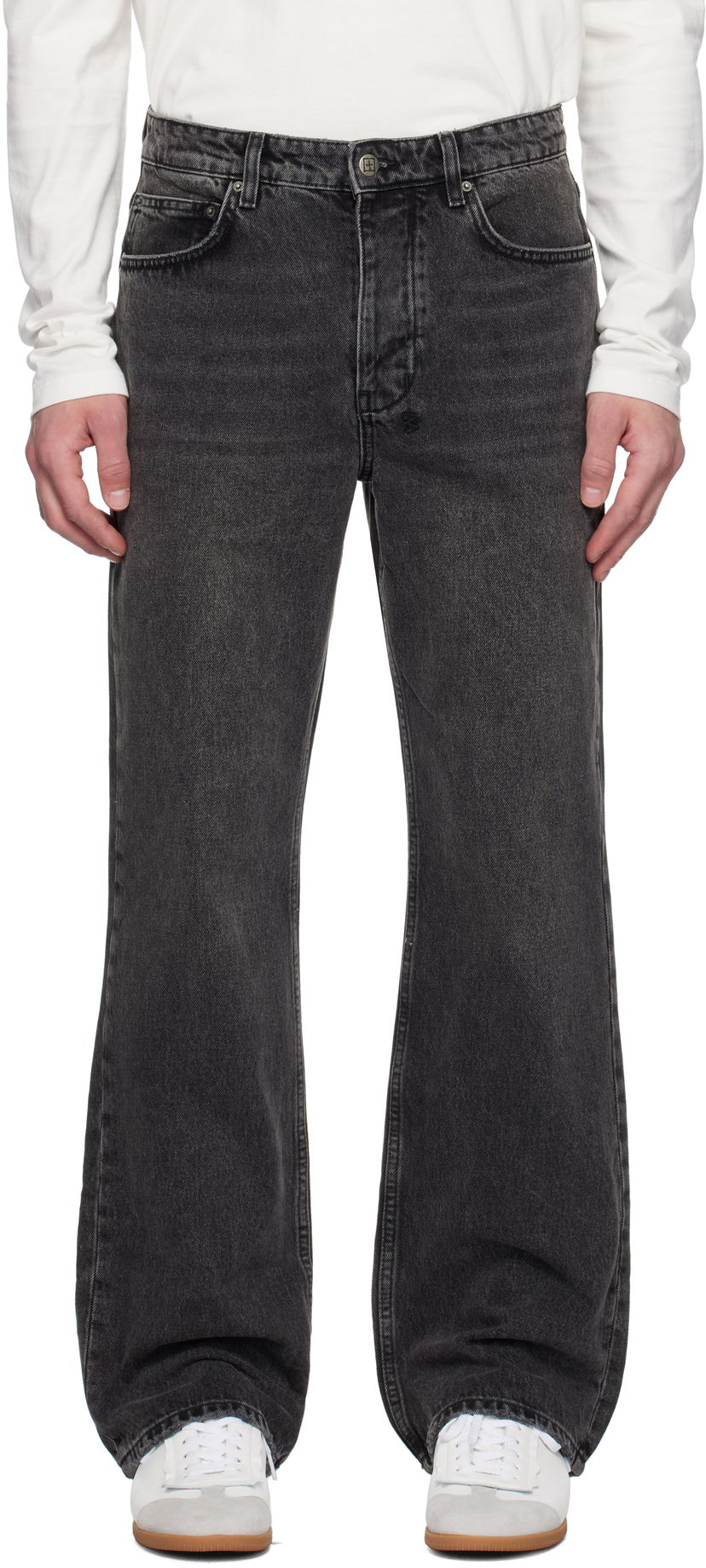 Jeans Ksubi Black Denim Loose Fit Jeans Crna | MPS25DJ003