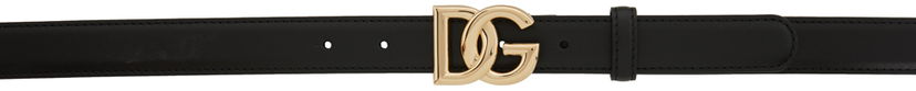 Pojasevi Dolce & Gabbana Black Logo Belt Crna | BE1447AW576