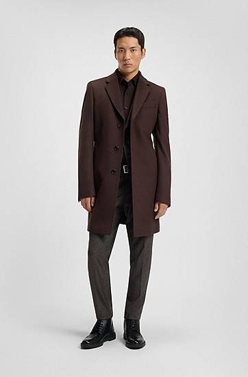 Tenisice i cipele BOSS Leather Brogue Lace-up Boots Crna | 50552551, 1