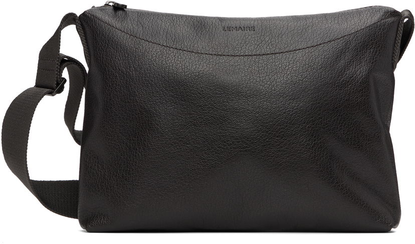 Torba za rame LEMAIRE Lemaire Small Folio Bag Crna | BG0166 LL0138
