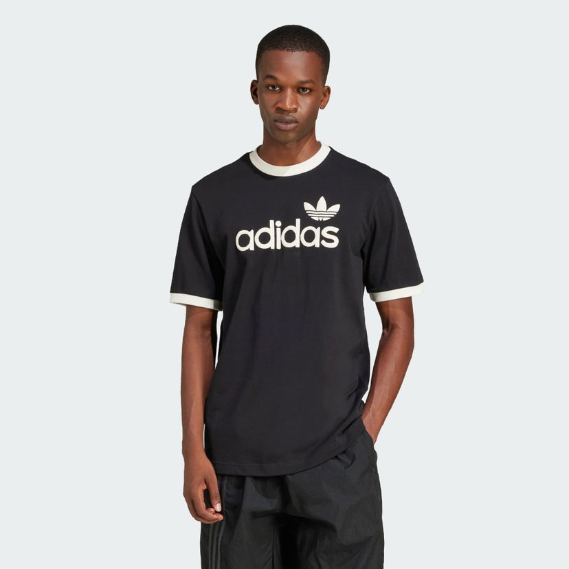 Majica kratkih rukava adidas Performance Simple T-Shirt Black Cotton Blend Ringer Crna | JC8372