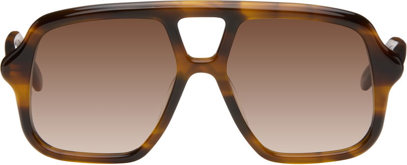 Sunčane naočale Loewe Loewe Aviator Slim Sunglasses Smeđa | LW40161UM5452F 840126861211