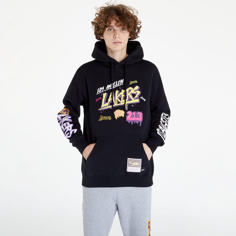 Dukserice Mitchell & Ness Slap Sticker Hoodie Crna | FPHD4771-LALYYPPPBLCK, 0