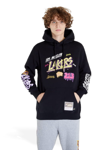 Dukserice Mitchell & Ness Slap Sticker Hoodie Crna | FPHD4771-LALYYPPPBLCK