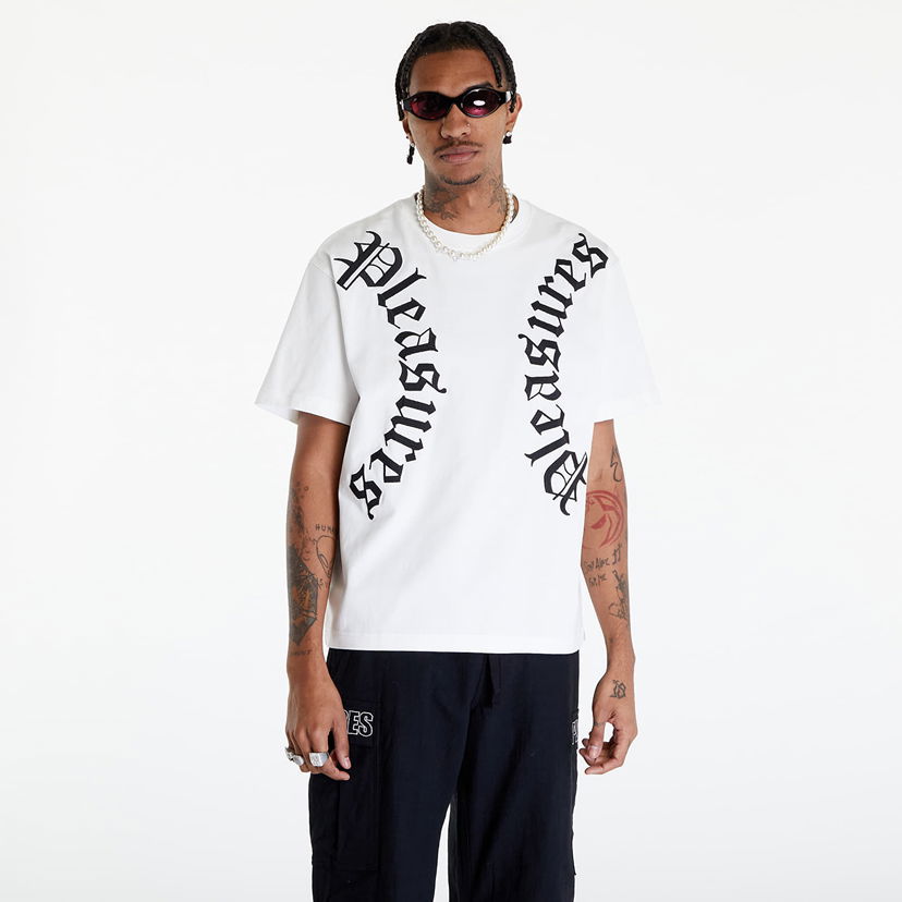 Majica kratkih rukava Pleasures Harness Heavyweight T-Shirt Bijela | P24SP010 WHITE