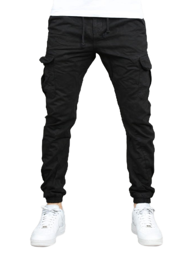 Cargo hlače Urban Classics Cargo Jogging Pants Crna | tb1268-black