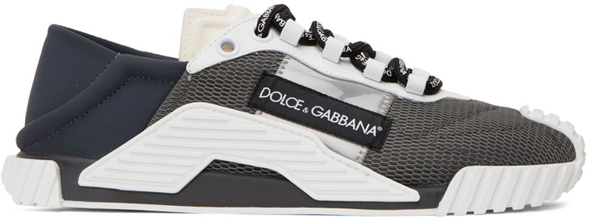 Tenisice i cipele Dolce & Gabbana Gray & White NS1 Sneakers Siva | CS1769AJ968