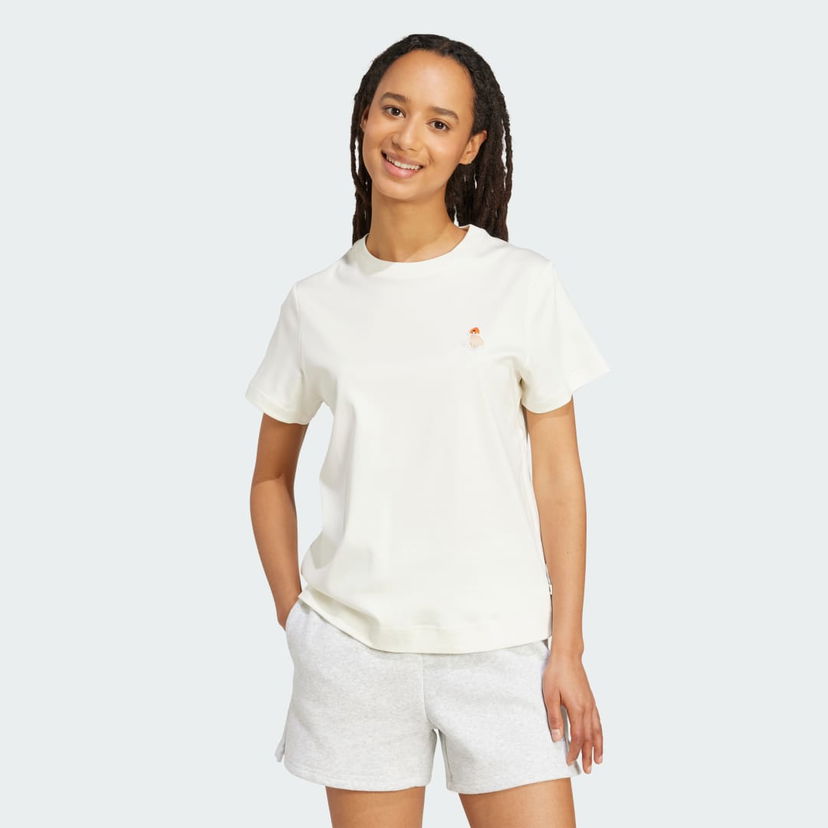 Majica kratkih rukava adidas Performance Cat Patch T-Shirt Bijela | JV8515